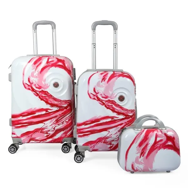Red_2Pc_Trolley_Bag_Set_(20/28_Inch)_With_1Pc_Vanity_Bag