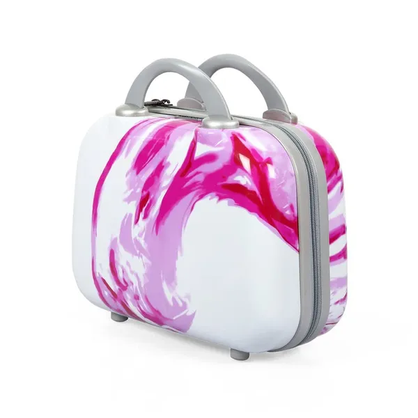 Pink_2Pc_Trolley_Bag_Set_(20/28_Inch)_With_1Pc_Vanity_Bag