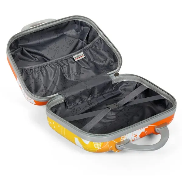 Orange_2Pc_Set_Hard_Trolley_Bag(24/28_inch)_with_1Pc_Vanity_Bag