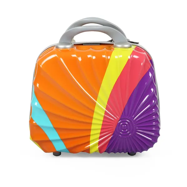 Multicolor_2Pc_Set_Hard_Trolley_Bag(24/28_Inch)_With_1Pc_Vanity_Bag