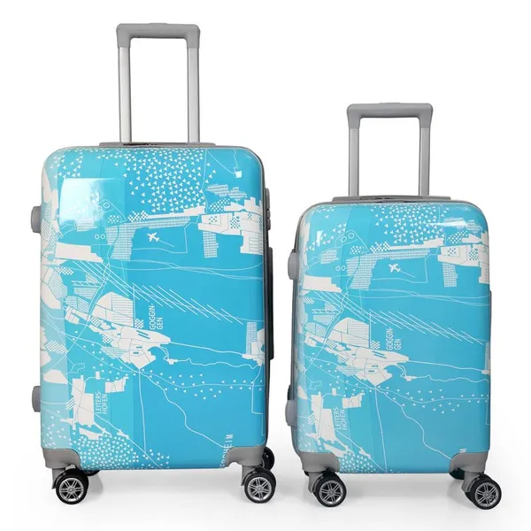 Maroon_2Pc_Set_Travel_Trolley_Bag_(20/28_Inch)