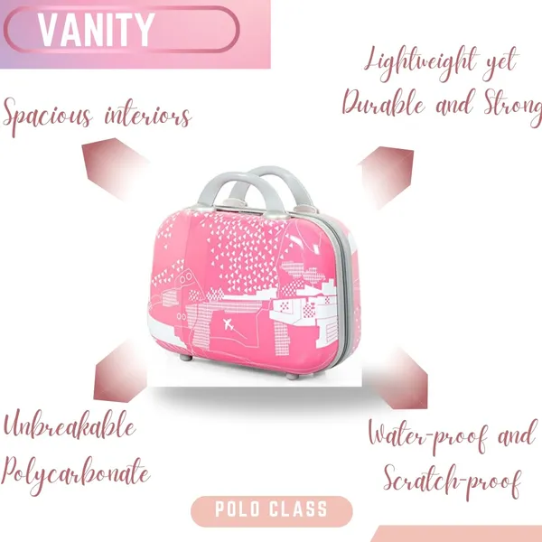 Polo_Class_20_Inch_Luggage_Spinner_Hardsided_Trolley_Bag_With_1Pc_Vanity_Bag_-_Pink,H-50Cm