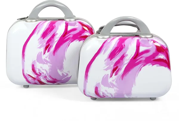 Polo_Class_2Pc_Set_Travel_Luggage_Vanity_Bag_-_Pink