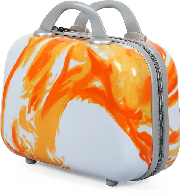 Polo_Class_2Pc_Set_Travel_Luggage_Vanity_Bag_-_Orange