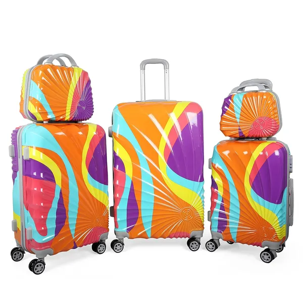 Multicolor_3Pc_Set_Trolley_(20/24/28_Inch)_With_2Pc_Vanity