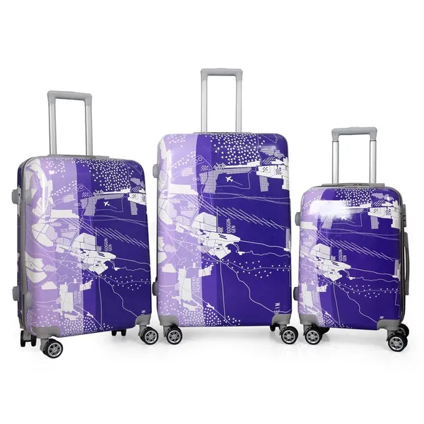 Purple_3Pc_Set_Trolley_Bag_(20/24/28)