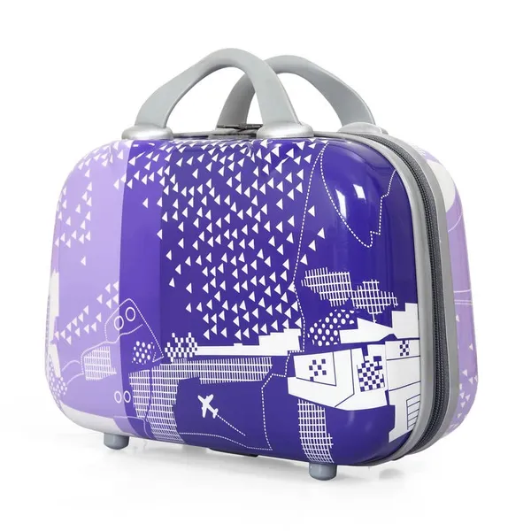 Light_Purple_2Pc_Set_Trolley_Bag_(20/24_Inch)_With_2_Pc_Vanity