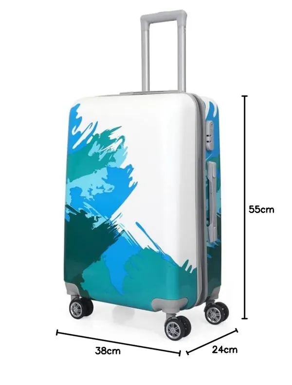 Dark_Blue_2Pc_Set_Trolley_Bag_(20/24_Inch)_With_2_Pc_Vanity