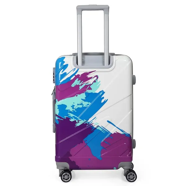 Green,_Multicolor_2Pc_Set_Trolley_Bag_(24/28_inch)_with_2_pc_Vanity