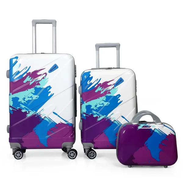 Multicolr_2Pc_Set_Trolley_Bag(20/24_inch)_with_1Pc_Vanity