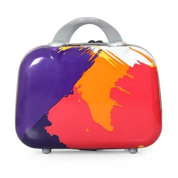 Multicolor_2Pc_Set_Trolley_Bag(20/24_inch)_with_1Pc_Vanity