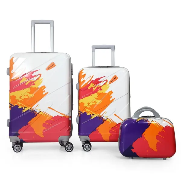 Multicolor_2Pc_Set_Trolley_Bag(20/24_inch)_with_1Pc_Vanity