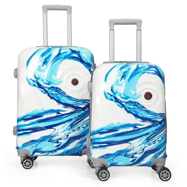 Light_Blue_2Pc_Set_Trolley_Bag_(20/28_Inch)