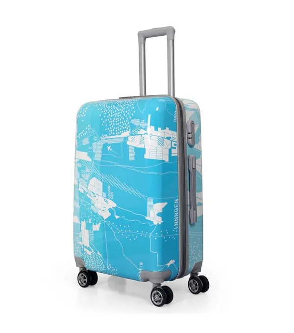 Polo_Class_2Pc_Set_Trolley_Bag(20/24_inch)-Blue_&_Purple