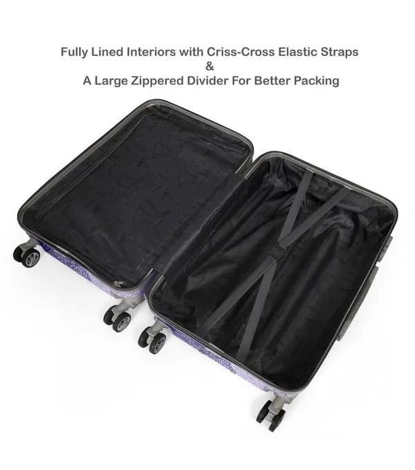 Polo_Class_2Pc_Set_Trolley_Bag(20/24_inch)-Red_&_Purple