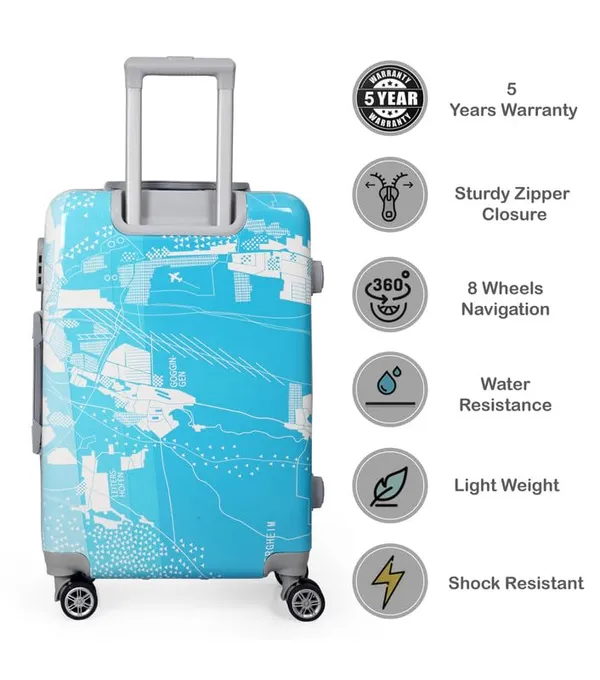 Polo_Class_2Pc_Set_Trolley_Bag(20/24_inch)-Blue_&_Green