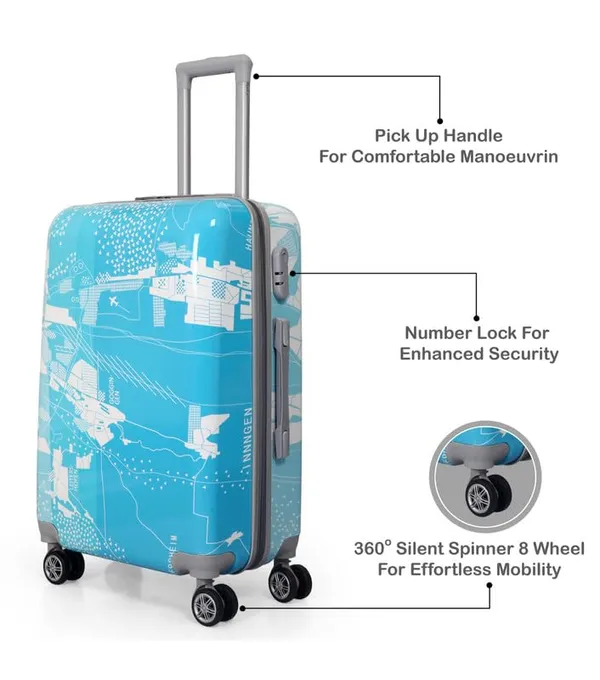 Polo_Class_2Pc_Set_Trolley_Bag(20/24_inch)-Blue_&_Green