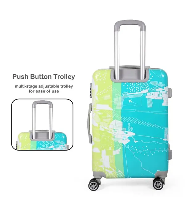 Polo_Class_2Pc_Set_Trolley_Bag(20/28_inch)-Blue_&_Orange