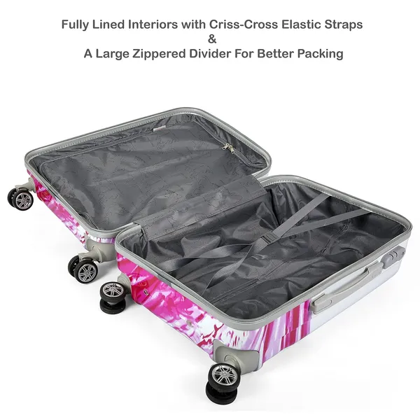 Polo_Class_2Pc_Set_Trolley_Bag_(24/28_inch)-Purple_&_Orange