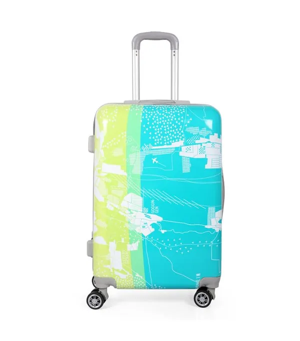 Polo_Class_2Pc_Set_Trolley_Bag_(24/28_inch)-Blue_&_Orange