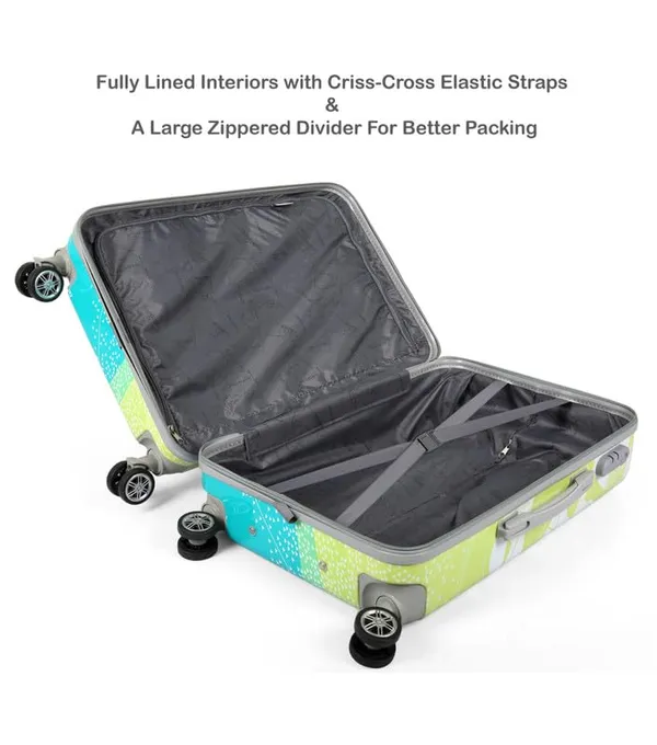 Polo_Class_2Pc_Set_Trolley_Bag_(24/28_inch)-Blue_&_Orange