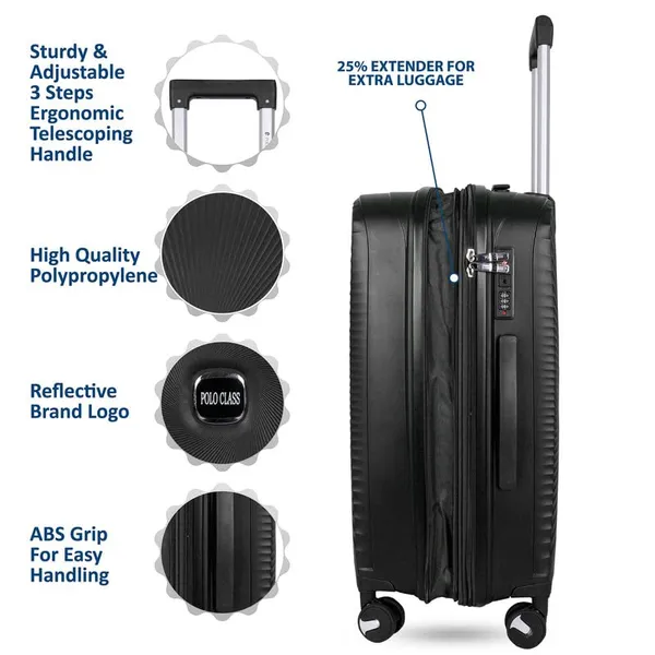 Polo_Class_20-Inch_Trolley_Bag_|_Expandable_Hardshell_Luggage_|_Crafted_from_Premium_Polypropylene_with_360-Degree_Rotating_Wheels,_Number_Lock_&_Securitec_Zipper_-_Black