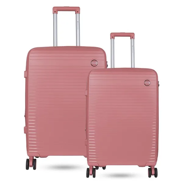 Polo_Class_2Pc_Set_Trolley_Bags_(20/24_inch)_-_Pink