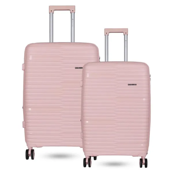 Polo_Class_2Pc_Set_Trolley_Bags_(24/28_inch)_-_Pink