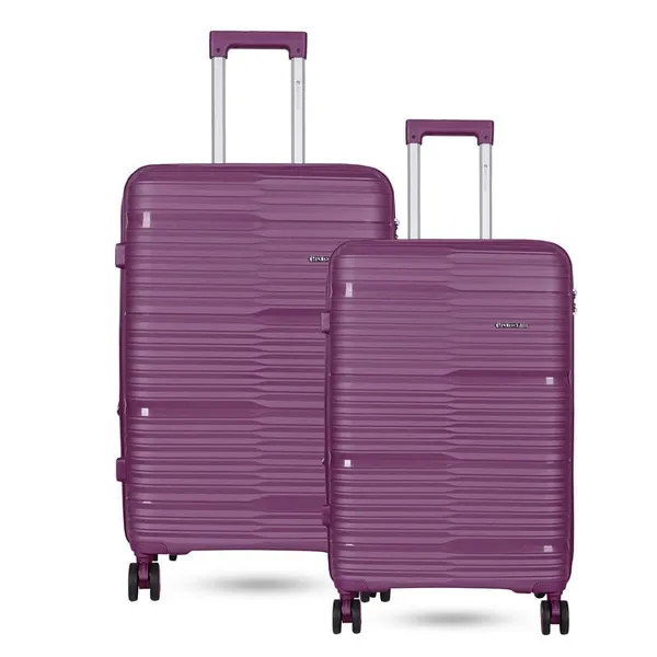 Polo_Class_2Pc_Set_Trolley_Bags_(24/28_inch)_-_Purple
