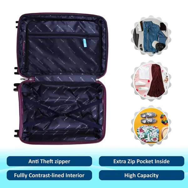 Polo_Class_2Pc_Set_Trolley_Bags_(24/28_inch)_-_Purple