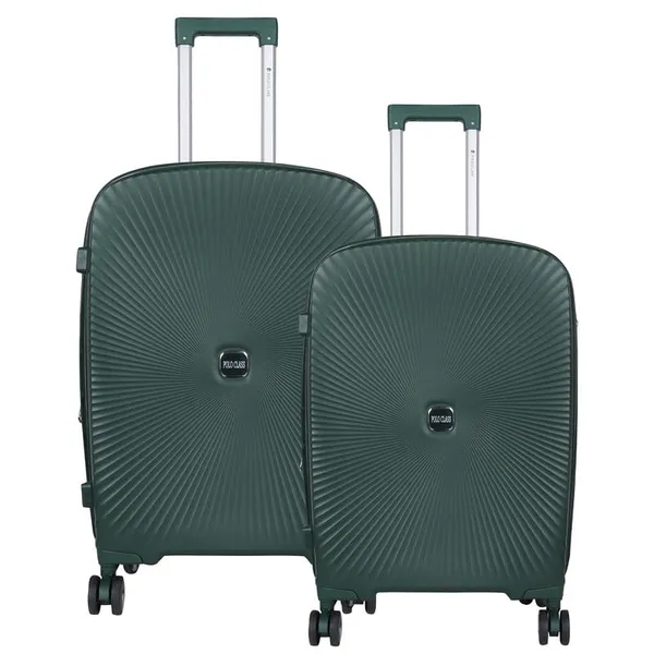 Polo_Class_2Pc_Set_Trolley_Bags_(24/28_inch)_-_Dark_Green