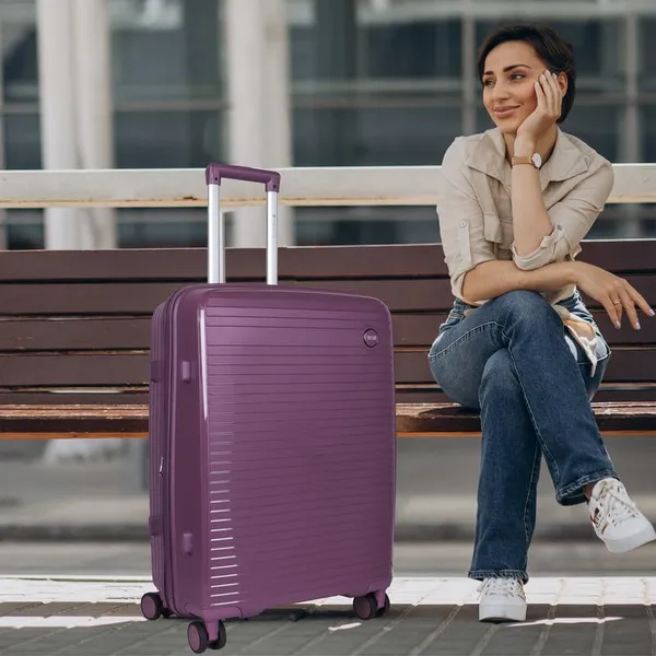 Polo_Class_2Pc_Set_Trolley_Bags_(20/28_inch)_-_Purple