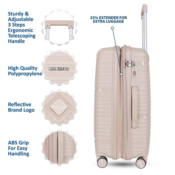 Polo_Class_2Pc_Set_Trolley_Bags_(20/28_inch)_-_White