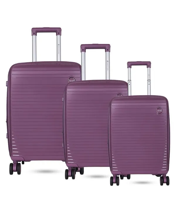 Polo_Class_3Pc_Set_Trolley_(20/24/28_inch)_-Purple