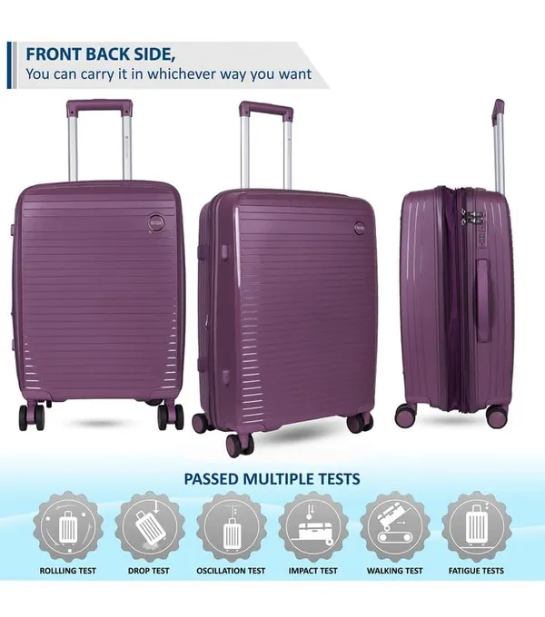Polo_Class_3Pc_Set_Trolley_(20/24/28_inch)_-Purple
