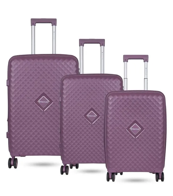 Polo_Class_3Pc_Set_Trolley_(20/24/28_inch)_-Purple