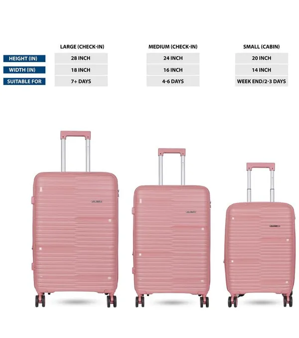 Polo_Class_3Pc_Set_Trolley_(20/24/28_inch)_-Pink
