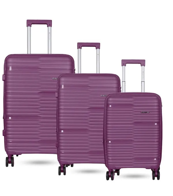Polo_Class_3Pc_Set_Trolley_(20/24/28_inch)_-Purple