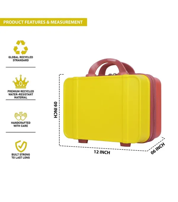 Yellow_Large_Capacity_Vanity_Bag_|_Waterproof_Vanity_Case_|_Polycarbonate_Cosmetic_Organizer_With_Inner_Pockets_&_Durable_Zipper_For_Travel-Yellow