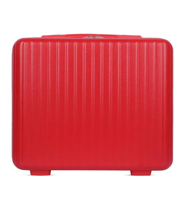 Red_Large_Capacity_Vanity_Bag_|_Waterproof_Vanity_Case_|_Polycarbonate_Cosmetic_Organizer_With_Inner_Pockets_&_Durable_Zipper_For_Travel-Red