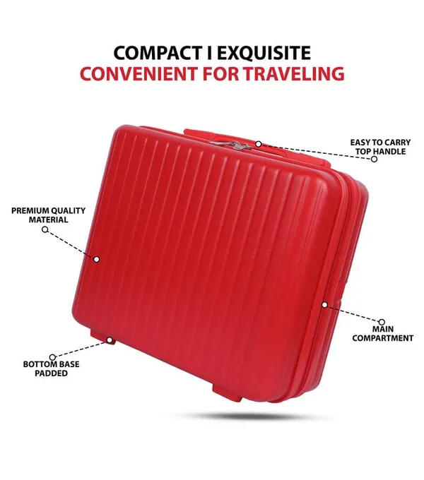 Red_Large_Capacity_Vanity_Bag_|_Waterproof_Vanity_Case_|_Polycarbonate_Cosmetic_Organizer_With_Inner_Pockets_&_Durable_Zipper_For_Travel-Red