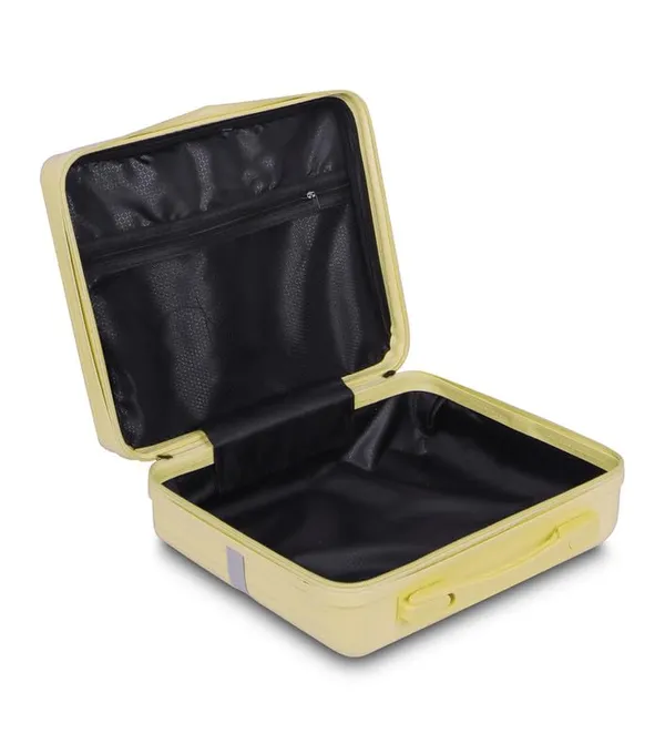 Yellow_Large_Capacity_Vanity_Bag_|_Waterproof_Vanity_Case_|_Polycarbonate_Cosmetic_Organizer_With_Inner_Pockets_&_Durable_Zipper_For_Travel-Yellow