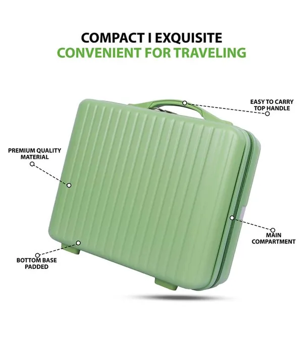 Green_Large_Capacity_Vanity_Bag_|_Waterproof_Vanity_Case_|_Polycarbonate_Cosmetic_Organizer_With_Inner_Pockets_&_Durable_Zipper_For_Travel-Green