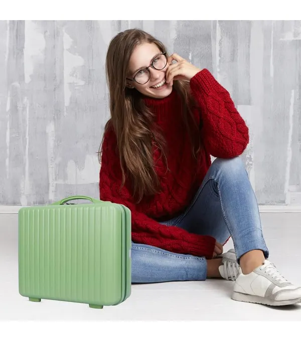 Green_Large_Capacity_Vanity_Bag_|_Waterproof_Vanity_Case_|_Polycarbonate_Cosmetic_Organizer_With_Inner_Pockets_&_Durable_Zipper_For_Travel-Green
