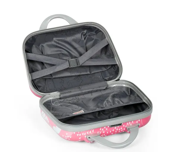 Pink_2Pc_Set_Hard_Luggage_Trolley_Bag_(20/24_Inch)_With_2_Pc_Vanity