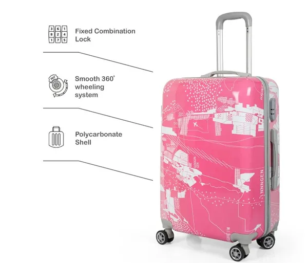 Pink_2Pc_Set_Hard_Luggage_Trolley_Bag_(20/24_Inch)_With_2_Pc_Vanity