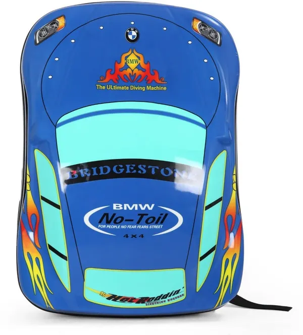 Multicolor_Blue_Printed_Car_Kids_Bag