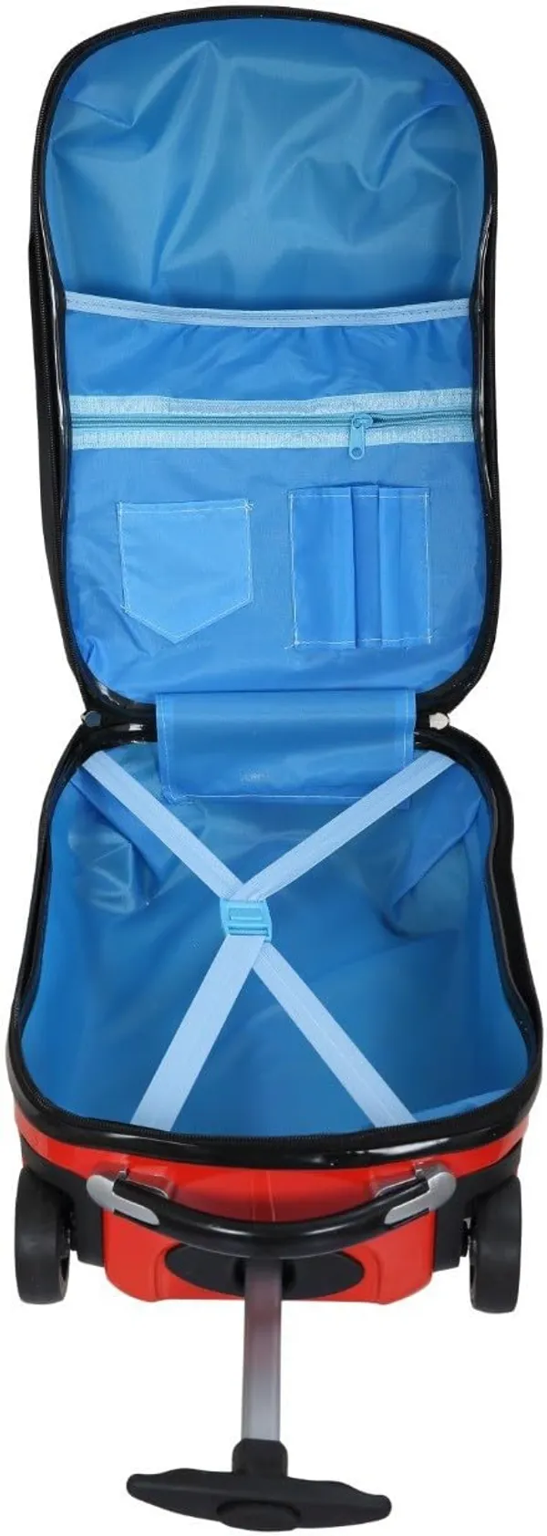 Red_Kids_Car_2_Pcs_Set_Trolley_With_Kids_Bag