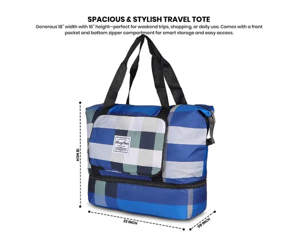 Polo_Class_Shopping_Bag_|_Light_Weight_Waterproof_Casual_Fabric_Material_Shopping_Bag_-_Blue