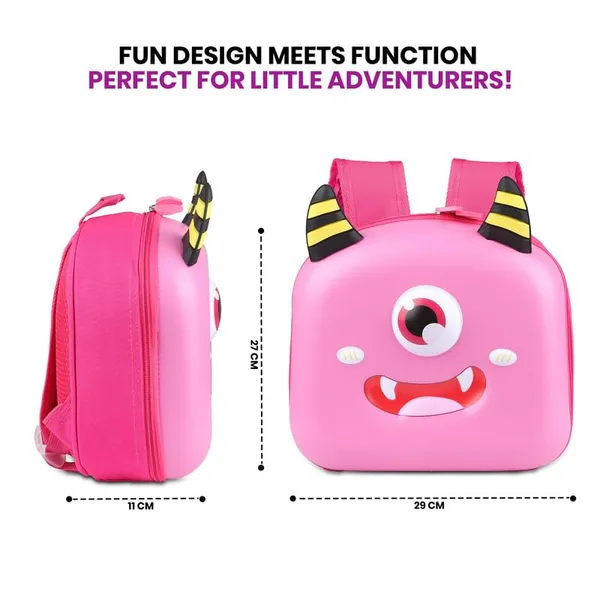 Polo_Class_Kids_Backpack_for_Boys_and_Girls_|_Lightweight,_Durable_&_Water-Resistant,_Ideal_for_school_|_Made_with_hard_fabric_|_Bright_Pink